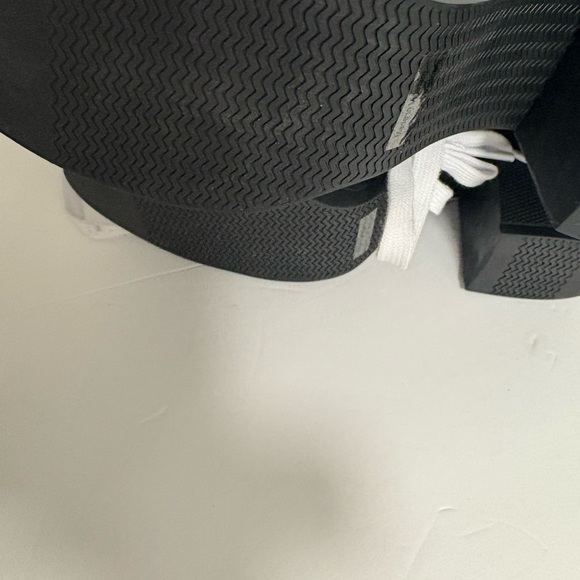 Replay Black and White Lace-Up Platform Boots - Picture 6 of 8